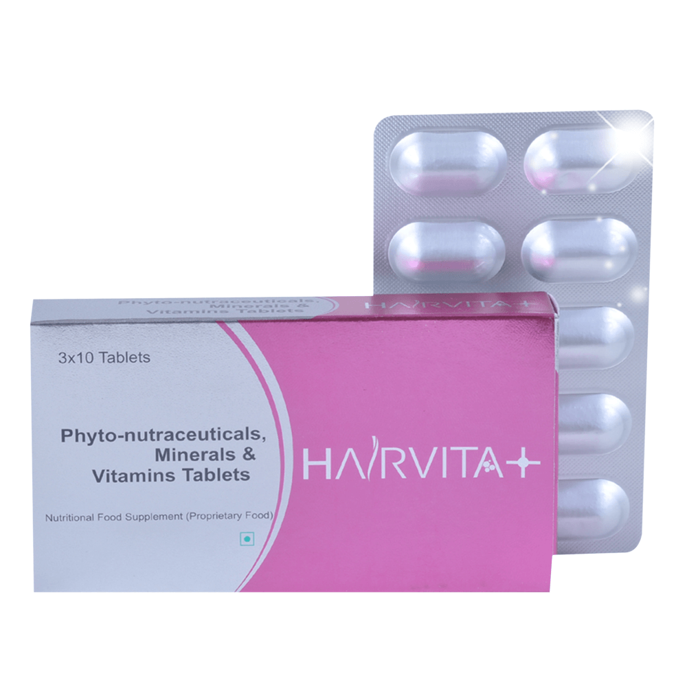 Hairvita Plus Tablets (10 Tabs x 1 Strip).