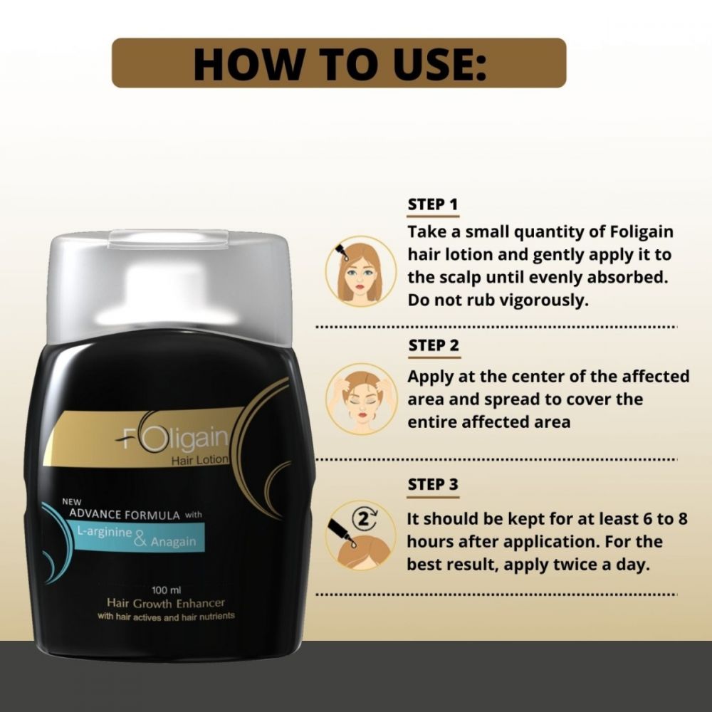 Foligain Hair Regrowth/Hair Enhancer Lotion-100Ml