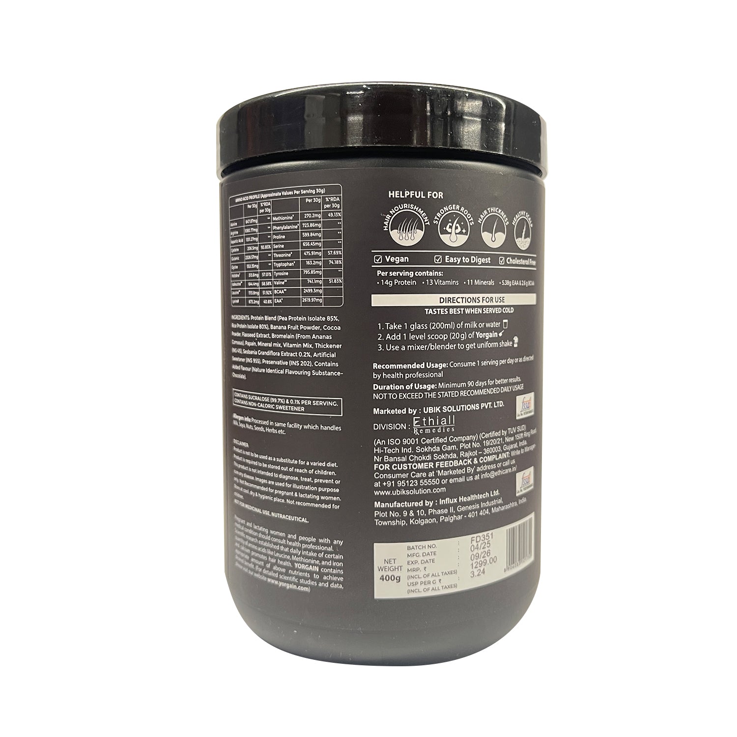 YorGain Protein Powder 400 Grams