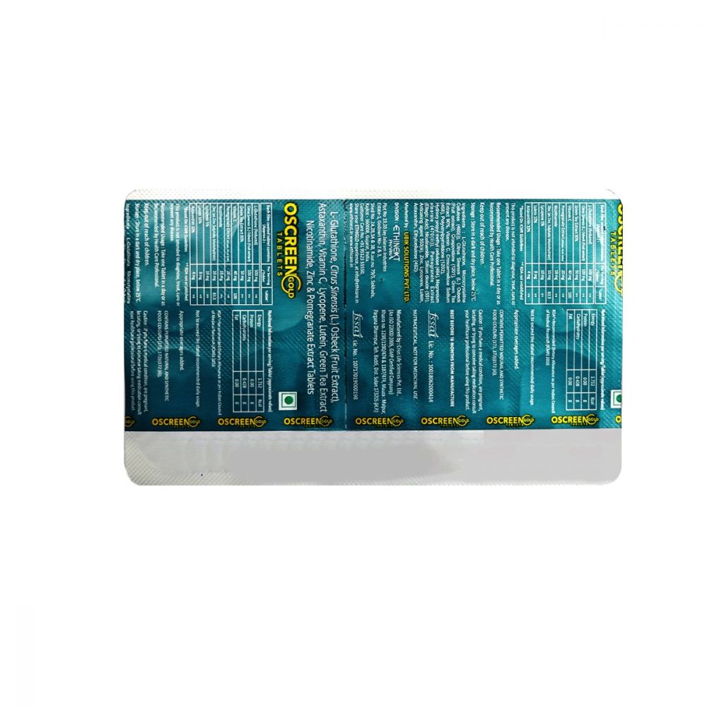 O Screen Gold Tablets (10 Tablets)